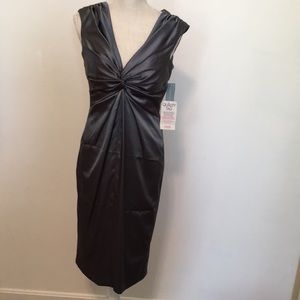 London times cocktail style dress in gray new with tag